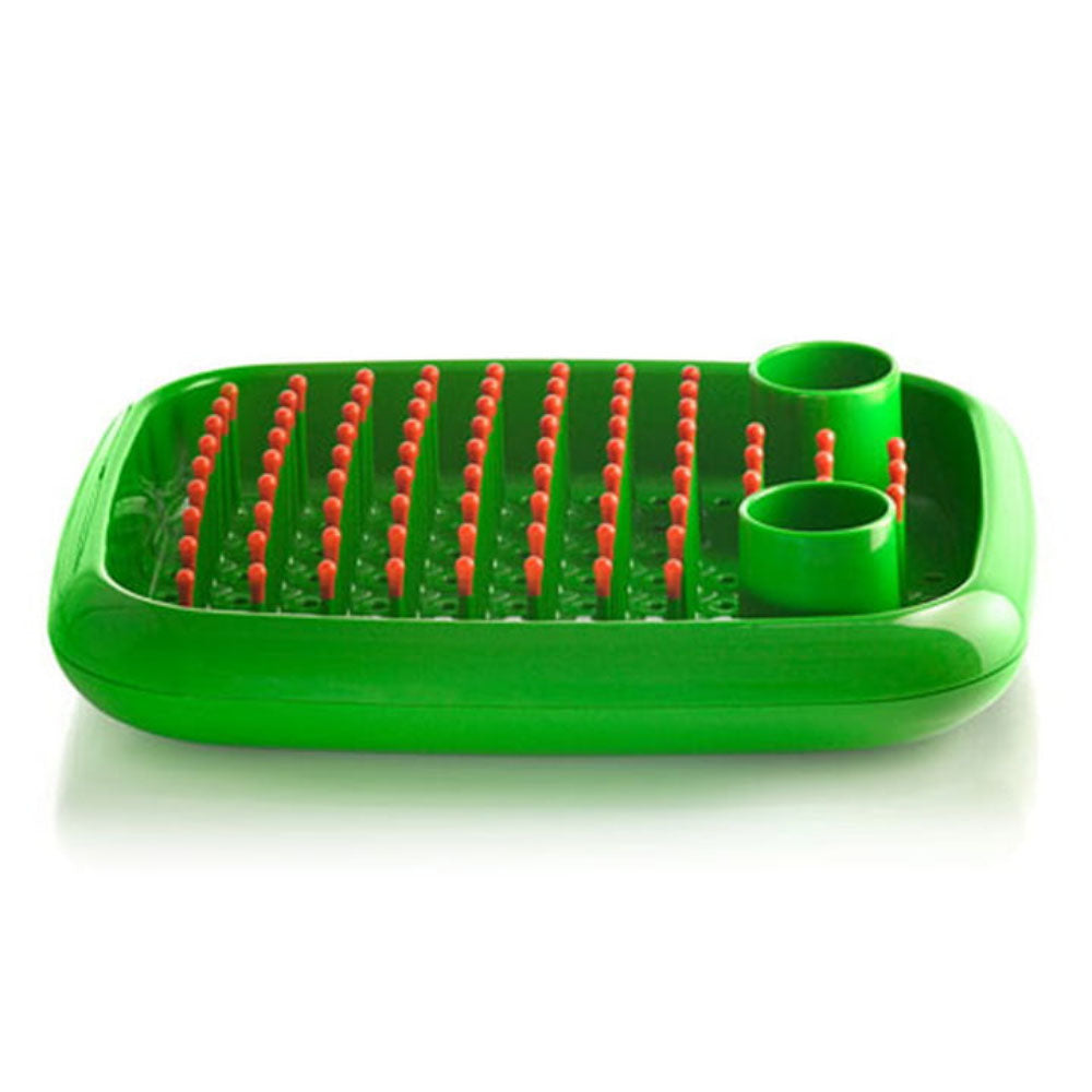 Magis Dish Doctor afwasrek van Marc Newson — designklassieker in groen op aanrecht