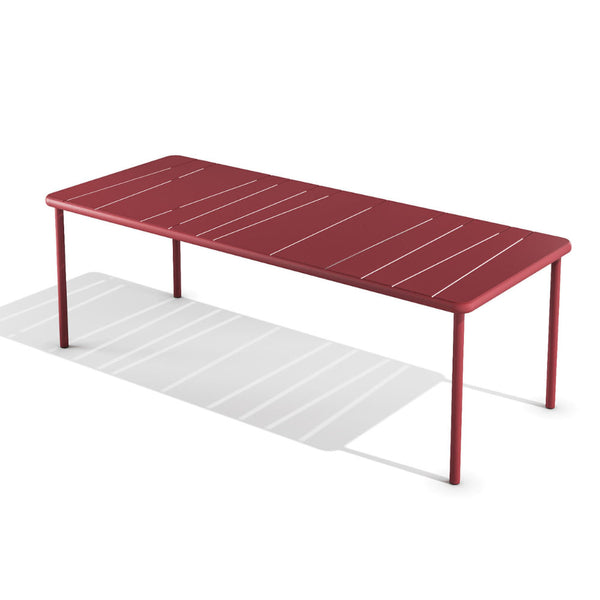 Babel D Bangi rechthoekige tafel 220x90 cm Rood