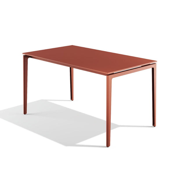 Babel D Gao rechthoekige tafel 140×80 cm Terracotta