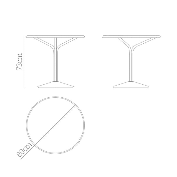 Babel D Jos Ronde tafel 80 cm