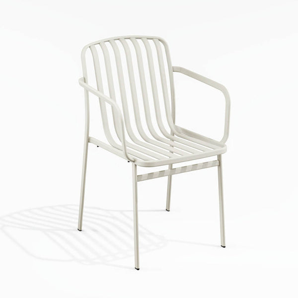 Babel D Kano-stoel met armsteun Wit