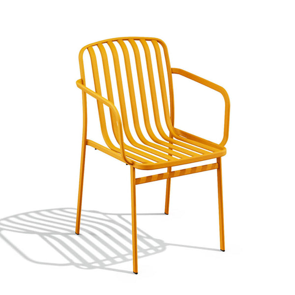 Babel D Kano-stoel met armsteun Honing