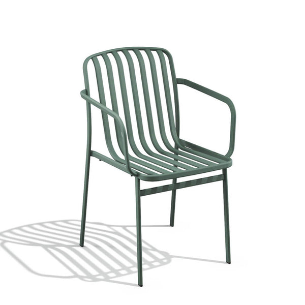 Babel D Kano-stoel met armsteun Salvia