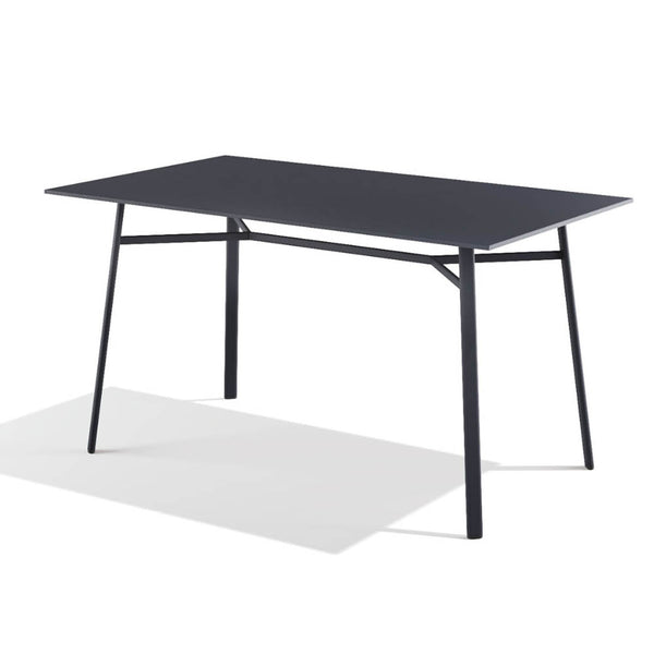 Babel D Kano rechthoekige tafel 140x80 cm Antraciet