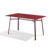 Babel D Kano rechthoekige tafel 140x80 cm Rood