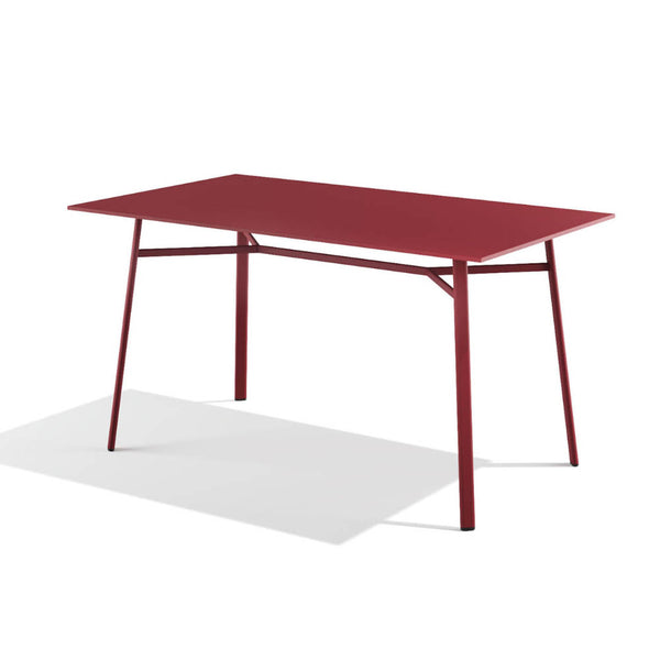 Babel D Kano rechthoekige tafel 140x80 cm Rood