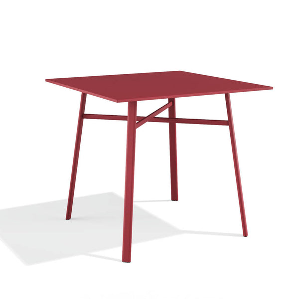 Babel D Kano vierkante tafel 80x80 cm Rood