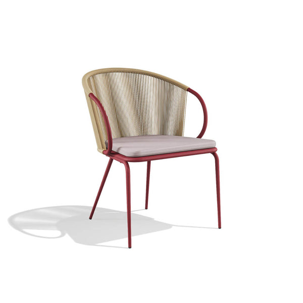 Babel D Kissi Eetkamerstoel Rood