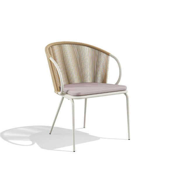 Babel D Kissi Eetkamerstoel Wit