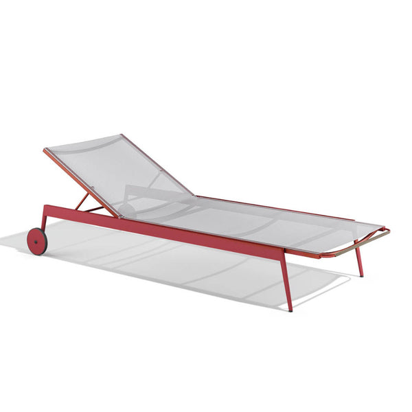 Babel D Kissi Ligbed met wielen Rood