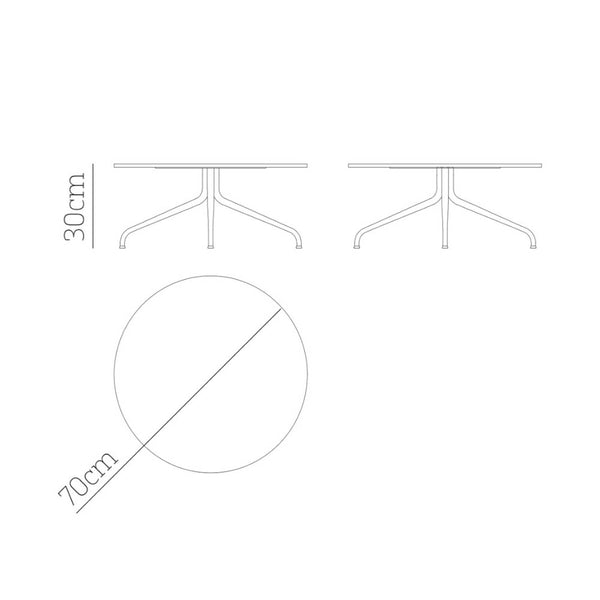 Babel D Kissi Ronde salontafel ⌀70 cm