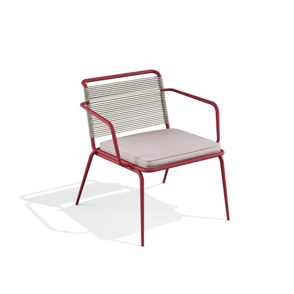 Babel D Kissi kleine fauteuil Rood