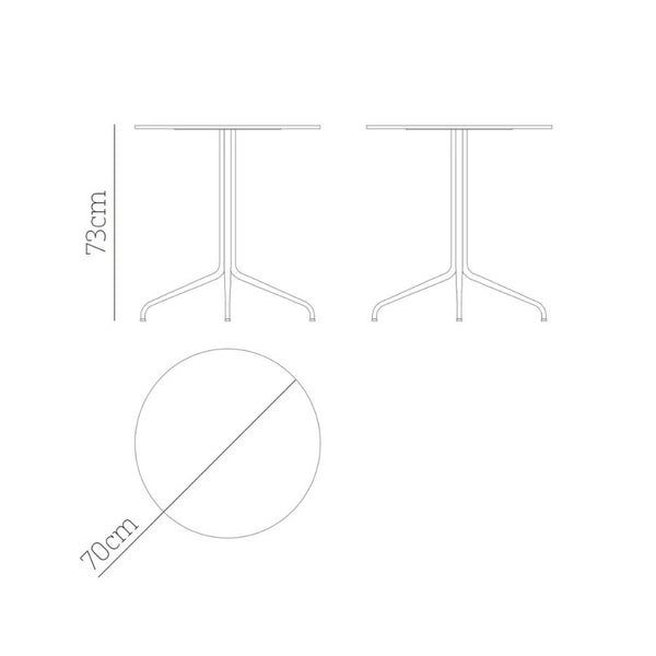 Babel D Kissi ronde tafel ⌀70 cm