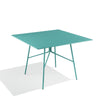 Babel D Kissi vierkante tafel 120x120 cm Turquoise