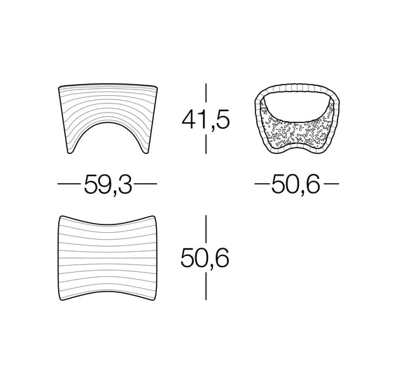 Magis IN-SIDE Buiten Loungetafel