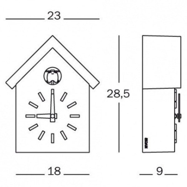 Magis Cu-Clock Koekoeksklok, Wandklok