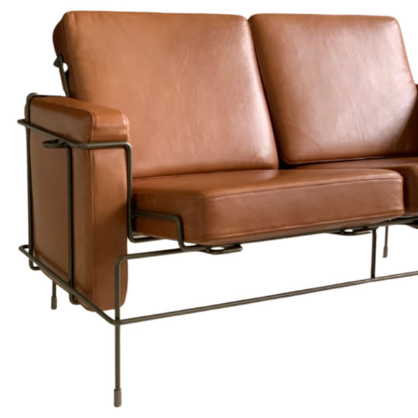 Magis Traffic Zetel Leder Cognac met