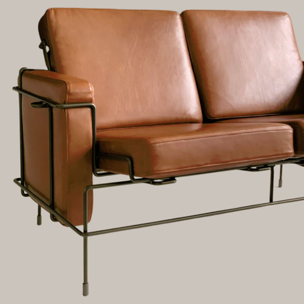 Magis Traffic Zetel Leder Cognac met