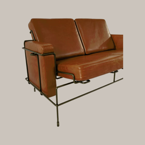 Magis Traffic Zetel Leder Cognac met