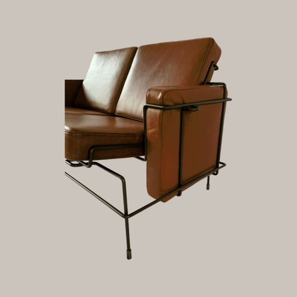 Magis Traffic Zetel Leder Cognac met