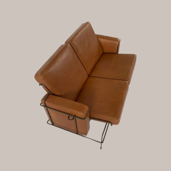 Magis Traffic Zetel Leder Cognac met