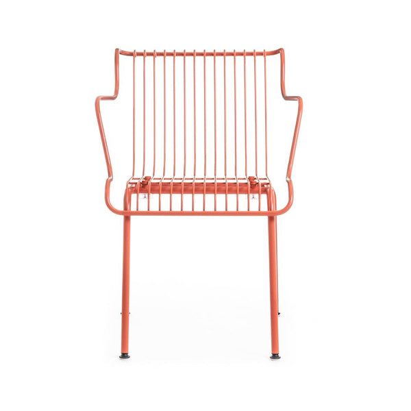 Magis Design South Armchair Outdoor - Stalen Stapelbare Stoel Oranje