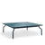 Magis Design South Low Table Outdoor - Elegante Lage Tafel voor Buiten Donker Blauw Blad Lavasteen blauw