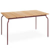 Magis Design South Table Teak - Luxe Outdoor Tafel 200x120cm Teak Bordeaux Blad Teak