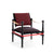 Magis Design Twain Low Chair With Arms - Stoel met Elegantie Bordeaux