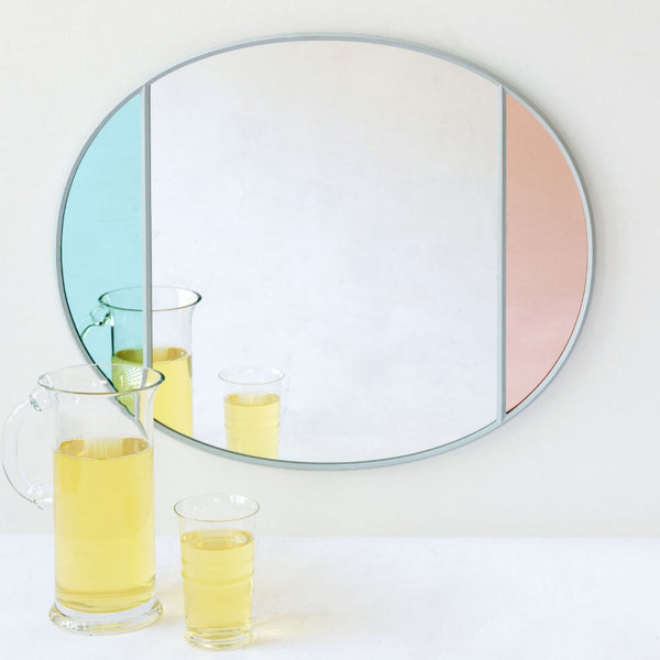 Magis vitrail ovale spiegel 50 x 60 cm Ovaal 50x60cm licht grijs lijst