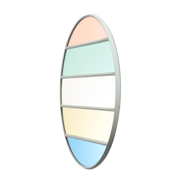 Magis vitrail spiegel rond diameter 50 cm Diameter 50cm rond lichtgrijze lijst