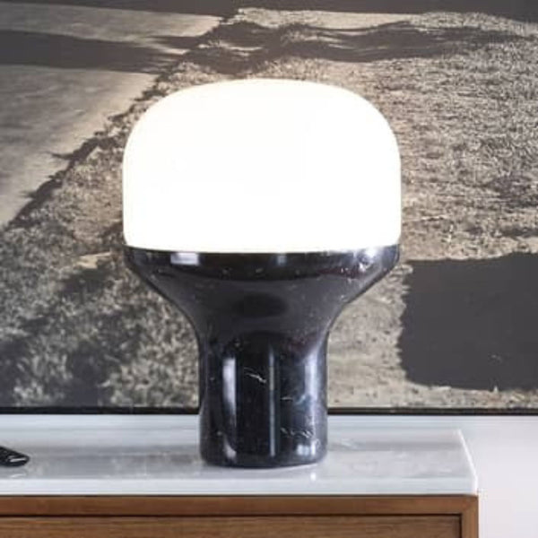 Martinelli Luce Delux Tafellamp Marmer Carrara Zwart marmer