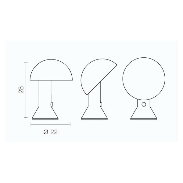 Martinelli Luce Elmetto Tafellamp