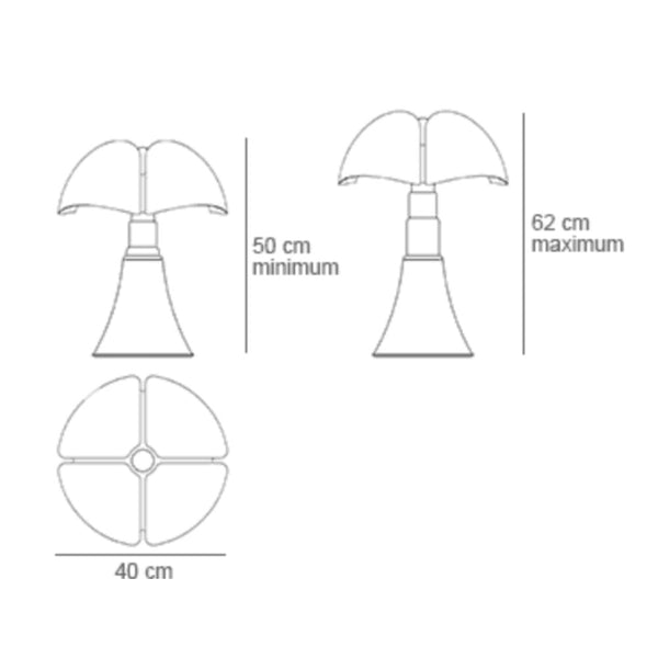 Martinelli Luce Pipistrello Tafellamp Medium