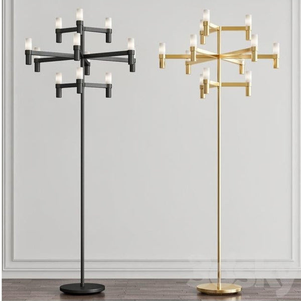 Nemo Floor Crown Vloerlamp Jehs & Laub Gepolijst aluminium