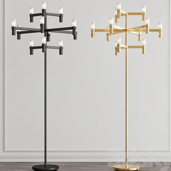 Nemo Floor Crown Vloerlamp Jehs & Laub Goud