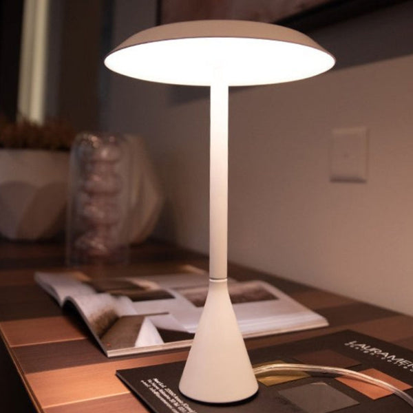 Nemo Lighting Panama mini LED tafellamp 30 cm hoog 30cm grote kleur wit