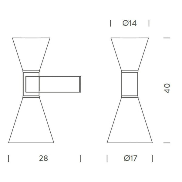 Nemo APPLIQUE DE MARSEILLE Le Corbusier Wandlamp