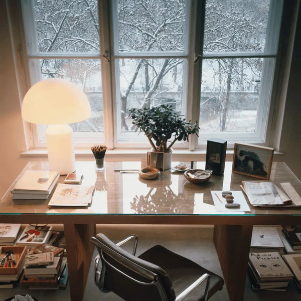 Oluce Atollo 50 Tafellamp Glass