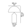 Oluce Atollo 50 Tafellamp Metal Zwart