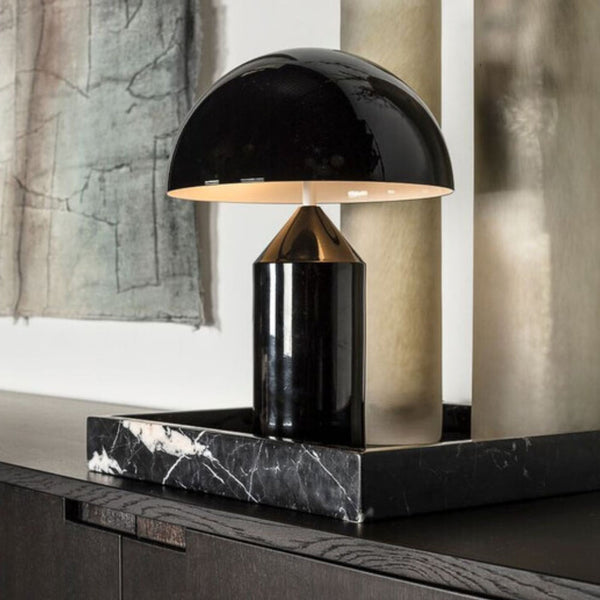 Oluce Atollo 50 Tafellamp Metal Zwart