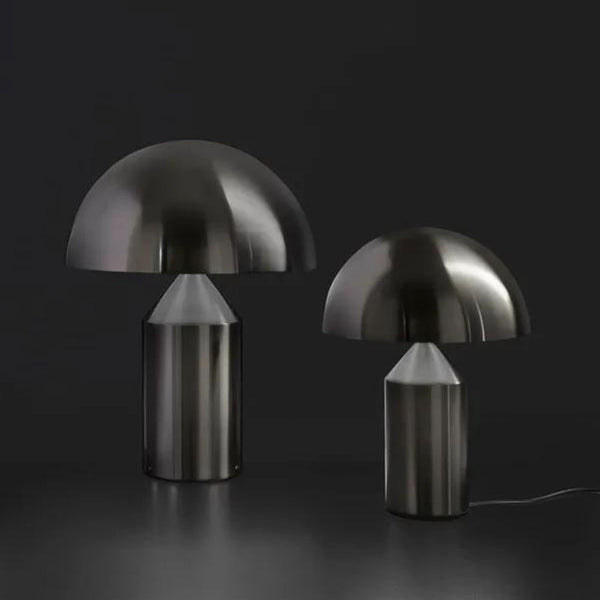 Oluce Atollo Tafellamp Metal Nikkel 50cm hoog