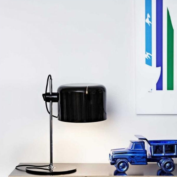 Oluce Coupè Tafellamp 40cm hoog Zwart