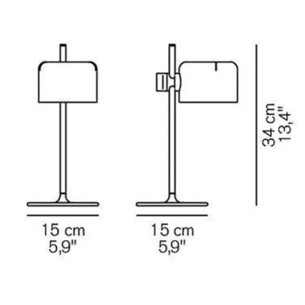 Oluce Coupé mini Tafellamp