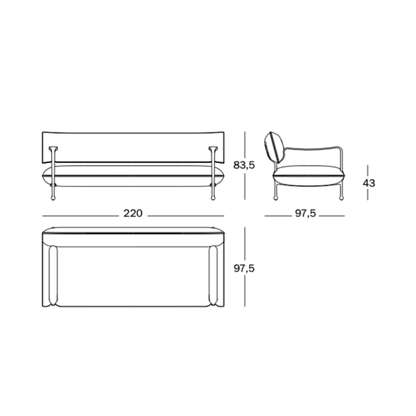 Magis Riace Bankstel Fauteuil – Ronan & Erwan Bouroullec