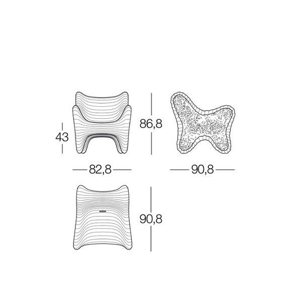 Magis IN-SIDE Buiten Fauteuil