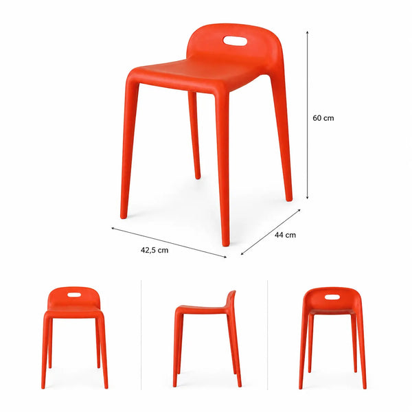 Magis Yuyu kruk - Stapelbare Design Kruk voor Binnen en Buiten