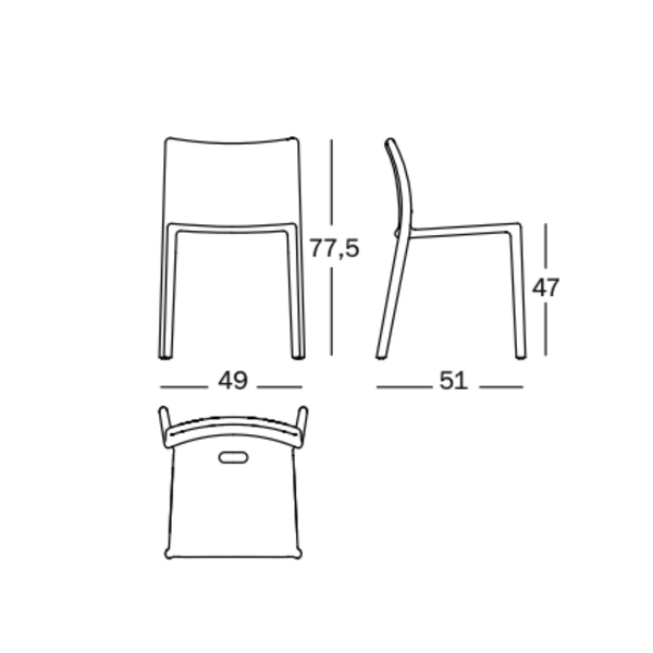 Magis Air-Chair Design Stoel - Stapelbaar & Outdoor