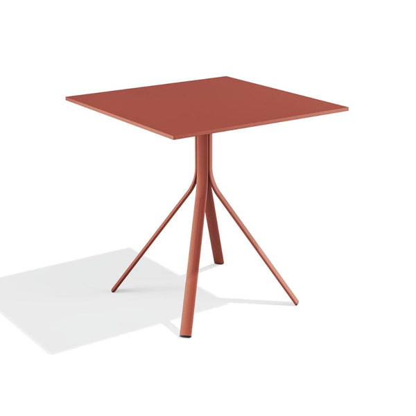 Babel D Melik Vierkante tafel 70x70 cm Terracotta