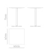 Babel D Gao Vierkante tafel 60cm